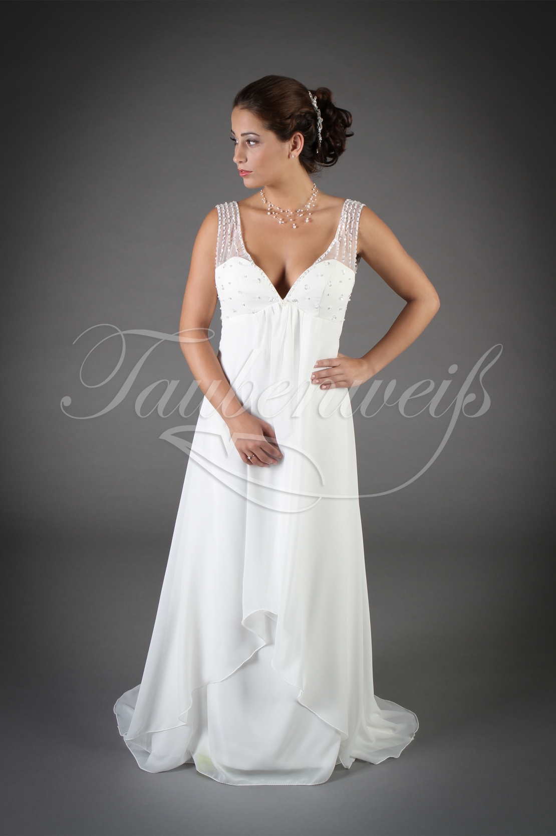 Wedding Dress Tw0128b In Empire Style For Pregnant Women
