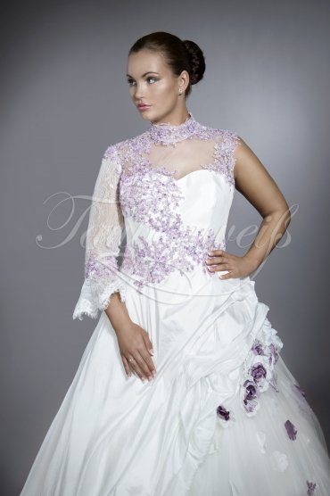 Wedding Dress Tw0064b Stunning Purple Lace Wedding Dress